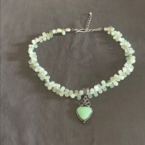 Jay King stone , pendant and sterling necklace.